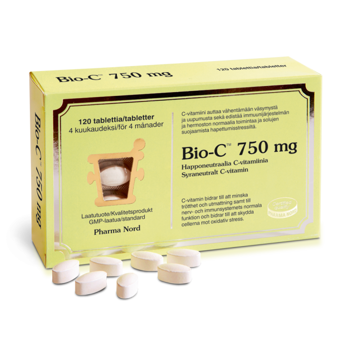 Bio-C 750mg 120 tabl kuva 2