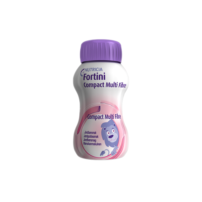 Fortini Compact multi fibre mansikka 4x125 ml