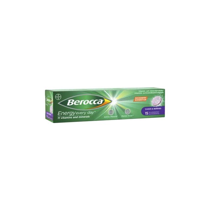 Berocca Energy Cassis & Berries poretabletti 15 kpl