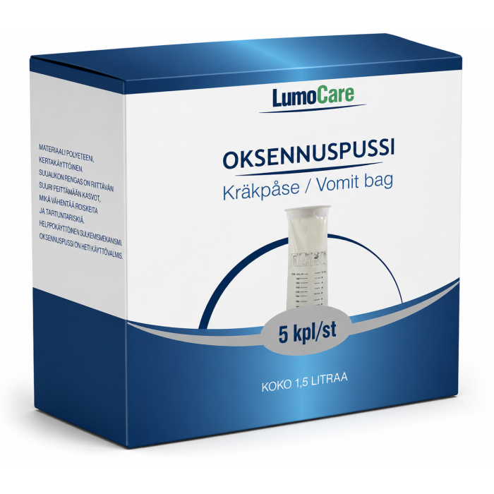 Lumocare oksennuspussi 5 kpl