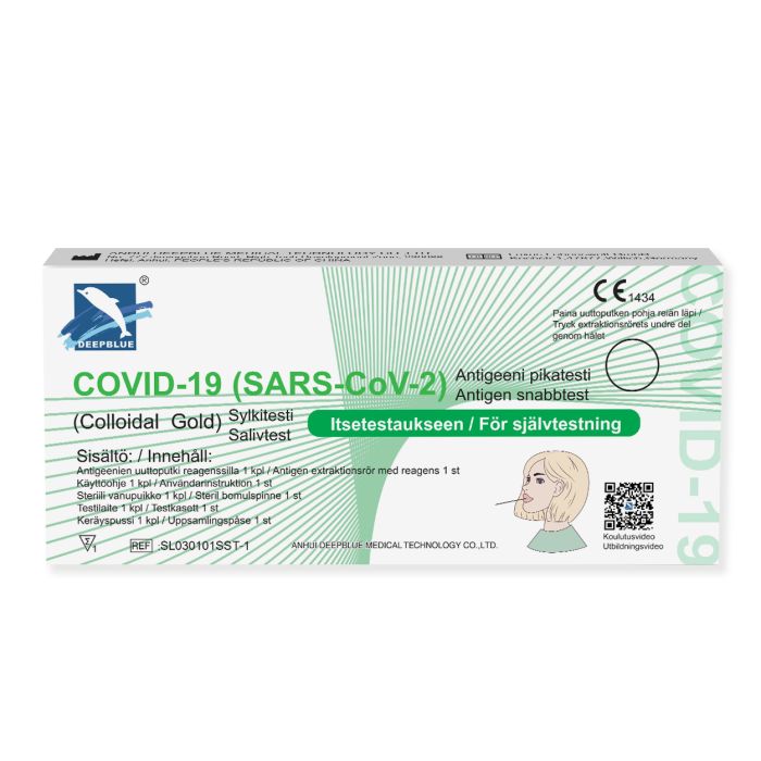 COVID-19 (SARS-CoV-2) - antigeenitestisarja (kolloidikulta) - syljestä 1 kpl