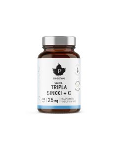 Puhdistamo Tripla Sinkki 25 mg 60 kapselia