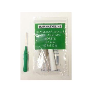 DOFT HAMMASVÄLIHARJA 0.8 MM VIHREÄ 12 KPL