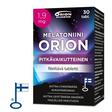 Melatoniini Orion 1,9 mg pitkävaikutteinen 30 tabl