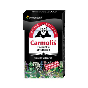 Carmolis Salmiakki Yrttipastilli