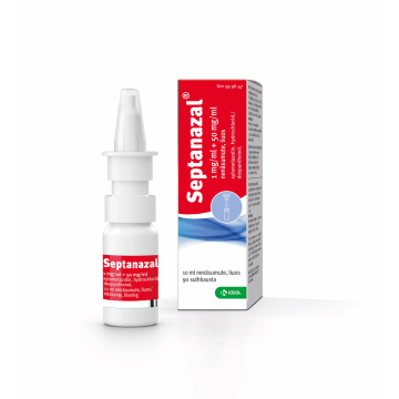SEPTANAZAL nenäsumute, liuos 1/50 mg/ml 10 ml