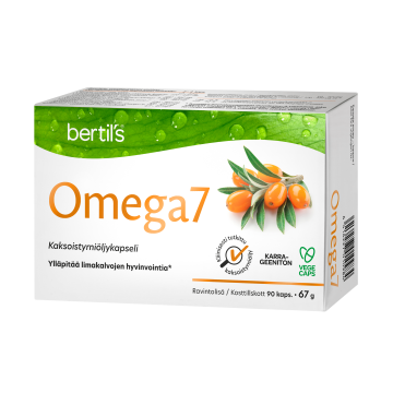 bertils Omega7 Tyrniöljykapseli 90 kaps