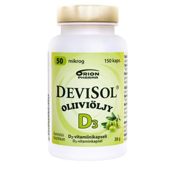 Devisol Oliiviöljy 50 mikrog 150 kaps