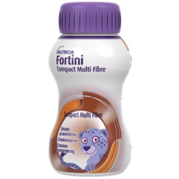 Fortini Compact Multi Fibre suklaan ja karamellin makuinen 4x125 ml