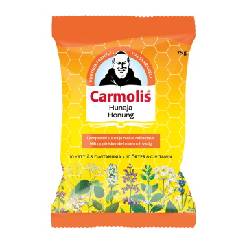 Carmolis Hunaja Kurkkukaramelli