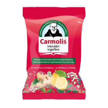 Carmolis Inkivääri Kurkkukaramelli