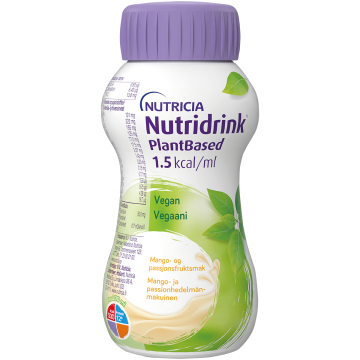 Nutridrink PlantBased Mango-passion täydennysravintovalmiste 4 x 200 ml 4x200 ml