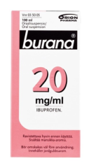 BURANA oraalisuspensio 20 mg/ml 100 ml