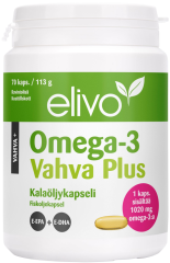 Elivo omega-3 vahva plus 70 kapselia