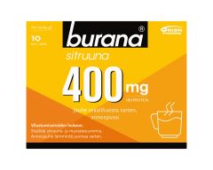 BURANA SITRUUNA jauhe oraaliliuosta varten, annospussi 400 mg 10 kpl