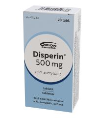 DISPERIN tabletti 500 mg 20 fol