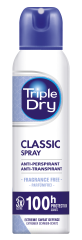 Triple Dry 100 h Classic Spray Antiperspirant tuoksuton 150 ml